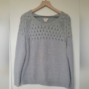 Womens gray sweater